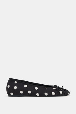 BALLET FLATS WITH POLKA DOTS AND BOW - Zara фото 10