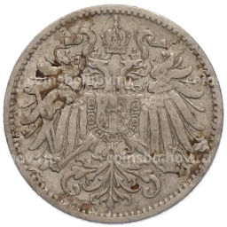 Монета 10 геллеров 1893 года Австрия