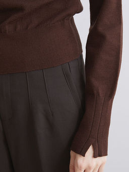 Bisiklet Yaka Kad?n Triko Kazak