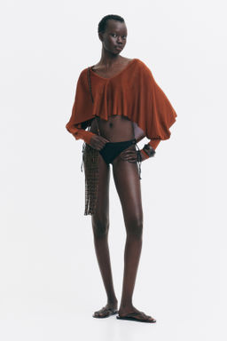 Top capa cropped - H&m фото 2