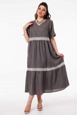 Платье ANELLI 55 пепельное кружево - Таиер фото 3