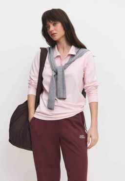 Лонгслив-поло 26204-536 зефир