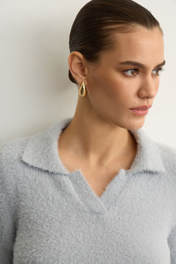 Джемпер с v-образным вырезом с ворсом - Mollis фото 3