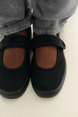 FABRIC STRAP BALLERINAS - Zara фото 9