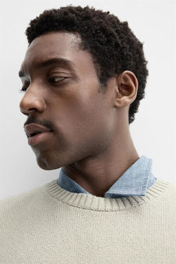 TEXTURED COTTON SWEATER - Zara фото 7