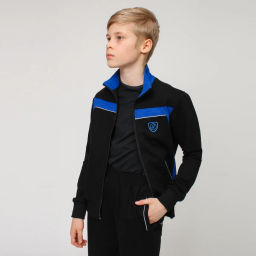 RODOS Спортивный костюм М-187д Чёрный/Васильковый