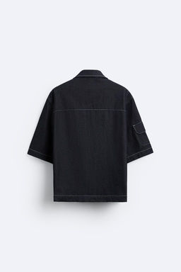 CEPLI OVERSIZE DENIM GOMLEK - Zara фото 8