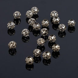 Кримп - зажимная бусина СМ-394, набор 20 шт. 5 мм, цвет серебро