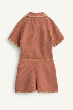 MONO PUNTO FLORES BORDADAS PUNTO DE CRUZ LIMITED EDITION / Teja - Zara фото 7