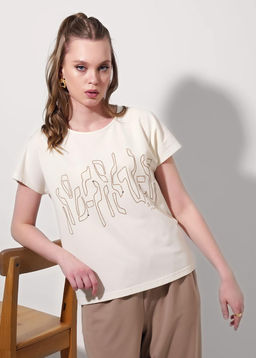 CLE Футболка жен. 256840/172зз_п молочный - Clever wear фото 2