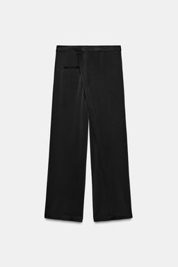 ZW COLLECTION LIMITED EDITION SATIN PAREO TROUSERS - Zara фото 8