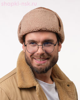 45-3-54 Ушанка мужская кожа (56-62)