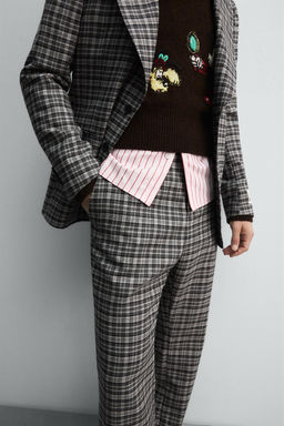 CHECK SUIT TROUSERS HARRY LAMBERT FOR ZARA X DISNEY  фото 5