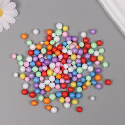 Декор для творчества пенопласт «Ассорти шариков», разноцветный, набор 10 г