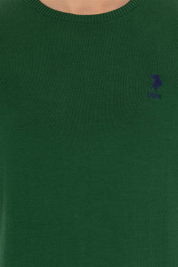 Мужской зеленый трикотажный свитер Basic - U.s. polo assn фото 12