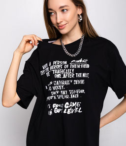 Футболка #КТ881 (3), чёрный