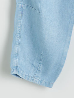 Beli Lastikli K?z ?ocuk Balon Jean Pantolon