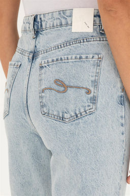 Брюки джинсовые женские U.S. Polo Assn голубые  фото 6