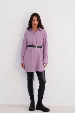 Базовая удлинённая рубашка свободного силуэта - Martichelli фото 106