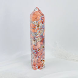 Кристалл из розового цветочного Агата