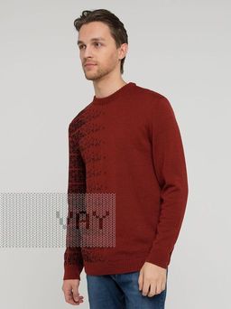 Джемпер мужской 212-12262. 179/9500 хна/чёрный