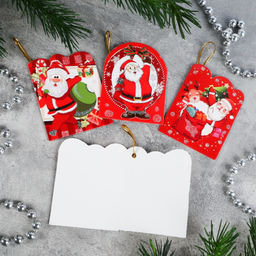 Открытка новогодняя набор 128 штук Новый год / DE-136 /уп 60/ - ГалеонТрейд фото 2