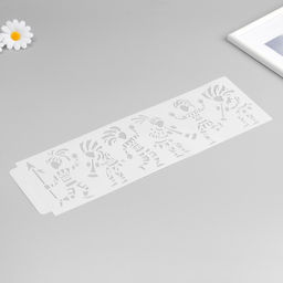 Трафарет бордюрный пластик «Аборигены», 40×12 см