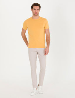 Горчичная футболка узкого кроя - Cacharel фото 4