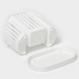 Подставка для столовых приборов IDEA, 3-х секционная, пластик, белый