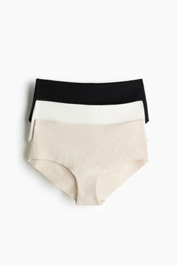Pack 3 bragas hipster de algod?n efecto invisible