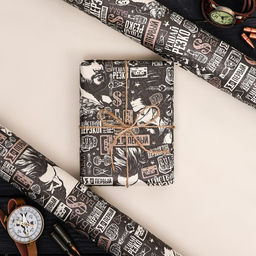 Цена за 2 шт. Бумага упаковочная, крафт «Пожелания», 70×100 см, 1 лист