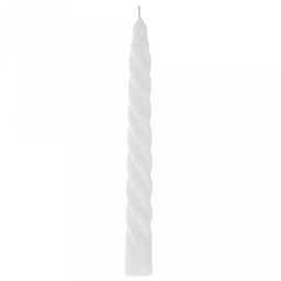 Свеча "Винтовая" д2,2см, h22см, парафин, белый, время горения 8 часов, 60гр, "Барокко-1" (Россия)