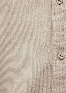 Bej Kadife Gomlek - Mavi фото 6