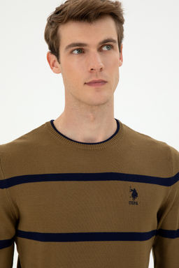 Мужской свитер цвета хаки Неожиданная скидка в корзине - U.s. polo assn фото 9