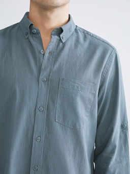 Regular Fit Uzun Kollu Poplin Erkek G?mlek