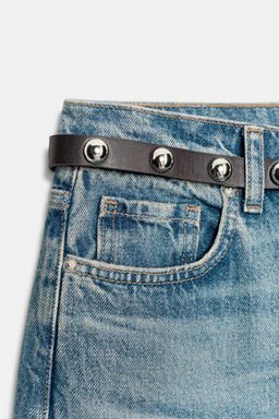 JEANS Z1975 STRAIGHT TAPERED TIRO ALTO CINTUR?N / Azul claro - Zara фото 10
