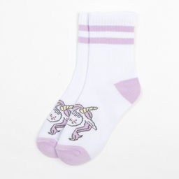 Носки для девочки KAFTAN: Unicorn, белые, размер 16-18
