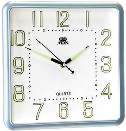 Настенные часы Mirron квадратные голубые P2875CNB