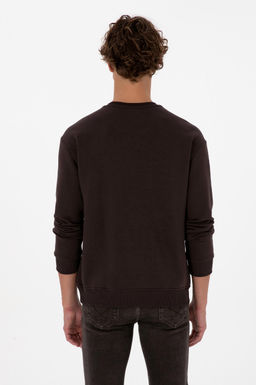 Erkek Koyu Kahverengi Basic Sweatshirt - U.s. polo assn фото 5