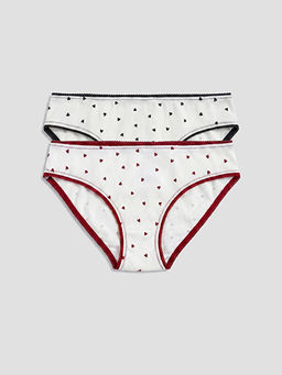 Kalp Desenli Bikini K?lot 2li