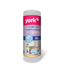 Салфетка 50 шт в рулоне вискозная YORK арт. 020520