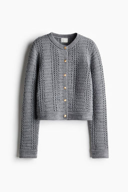 Cardigan en punto pointelle - H&m фото 4