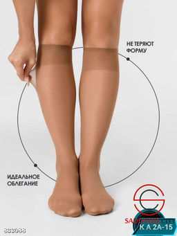 Капроновые гольфы с резинкой - Bruno фото 2