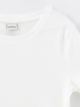 Bisiklet Yaka K?z ?ocuk Ti??rt - Waikiki фото 3