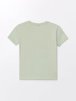 Bisiklet Yaka Bask?l? K?sa Kollu Erkek ?ocuk Ti??rt - Waikiki фото 2