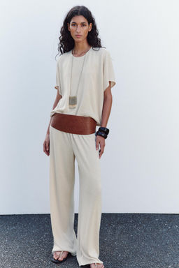 RUSTIC STRAIGHT-LEG TROUSERS