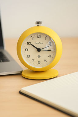 Часы-будильник Clock UFO, yellow (12х10,1 см)