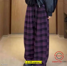 Брюки в клетку для девочки