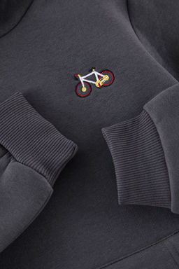 Antrasit Erkek Cocuk Bask?l? Orme Mini Me Sweatshirt TKDAW25SW00116 - Trendyolmilla фото 2