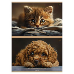 Альбом для рисования BG А4 20л. на скрепке "Дружок" (АР4ск20 08592) обложка картон